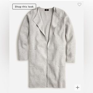 J Crew Juliette collarless sweater-blazer